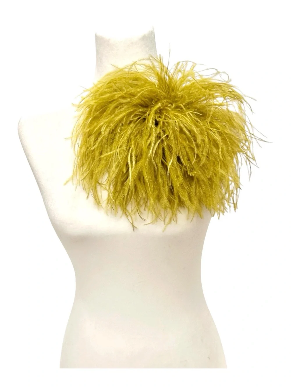 Mustard Feather Statement Brooch - Women Jewelry Brooches
